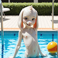 Will you join Asriel in the pool? by Aifuro