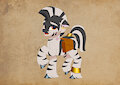 Uphawu zebra (MLP OC) by Kooskia
