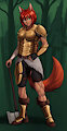 Sipsu in armor by Zaowl