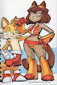 Tails putting&nbsp;&nbsp;the moves on Kit by rick2tails